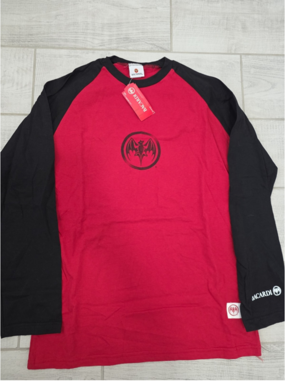 NWT Vintage Bacardi Alcohol Long SLeeve Shirt Size Large